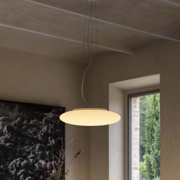 Ideal Lux - Lámpara colgante con cable SMARTIES 5xE27/42W/230V Ø 60 cm blanca