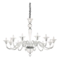 Ideal Lux - Lámpara colgante con cadena BRIGITTA 12xE14/40W/230V diá. 120 cm transparente