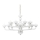 Ideal Lux - Lámpara colgante con cadena CASANOVA 16xE14/40W/230V diá. 120 cm blanco