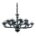 Ideal Lux - Lámpara colgante con cadena CASANOVA 16xE14/40W/230V diá. 120 cm gris