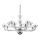 Ideal Lux - Lámpara colgante con cadena CASANOVA 16xE14/40W/230V diá. 120 cm transparente
