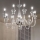Ideal Lux - Lámpara colgante con cadena DOGE 9xE14/40W/230V diá. 75 cm cromo brillante