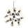 Ideal Lux - Lámpara colgante con cadena KEPLER 18xE27/42W/230V diá. 69 cm negro/Ahumado