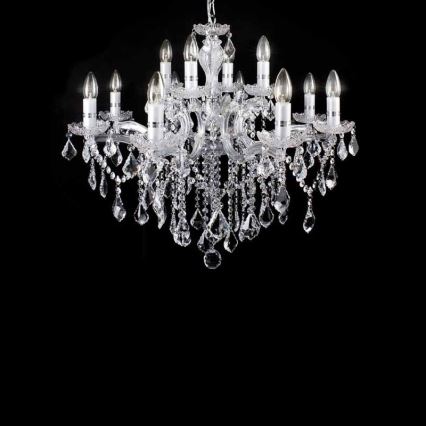Ideal Lux - Lámpara colgante cristal 12xE14/40W/230V