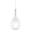 Ideal Lux - Lámpara colgante de cable KALIQUE 1xE27/42W/230V Ø 18 cm transparente