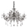 Ideal Lux - Lámpara colgante de cristal COLOSSAL 8xE14/40W/230V diá. 78 cm gris/cromo brillante