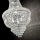 Ideal Lux - Lámpara colgante de cristal DUBAI 10xE14/28W/230V diá. 52 cm cromo brillante