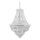 Ideal Lux - Lámpara colgante de cristal DUBAI 24xE14/28W/230V diá. 80 cm cromo brillante