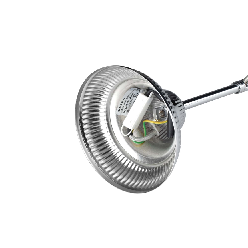Ideal Lux - Lámpara colgante de cristal DUBAI 24xE14/28W/230V diá. 80 cm cromo brillante