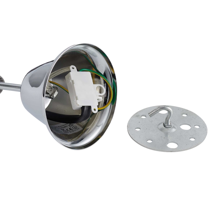 Ideal Lux - Lámpara colgante de cristal FLORIAN 18xE14/40W/230V diá. 86 cm transparente