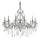 Ideal Lux - Lámpara colgante de cristal GIOCONDA 12xE14/40W/230V diá. 90 cm plata