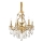 Ideal Lux - Lámpara colgante de cristal GIOCONDA 6xE14/40W/230V diá. 62 cm dorado