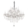 Ideal Lux - Lámpara colgante de cristal NAPOLEON 12xE14/40W/230V diá. 74 cm cromo brillante