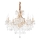Ideal Lux - Lámpara colgante de cristal NAPOLEON 8xE14/40W/230V diá. 67 cm dorado