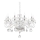 Ideal Lux - Lámpara colgante de cristal NEGRESCO 10xE14/28W/230V diá. 85 cm transparente