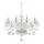 Ideal Lux - Lámpara colgante de cristal NEGRESCO 8xE14/28W/230V diá. 73,5 cm transparente