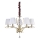 Ideal Lux - Lámpara colgante de cristal PEGASO 5xE14/28W/230V diá. 72 cm dorado