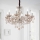 Ideal Lux - Lámpara colgante de cristal ROSE 8xE14/40W/230V diá. 78 cm beige