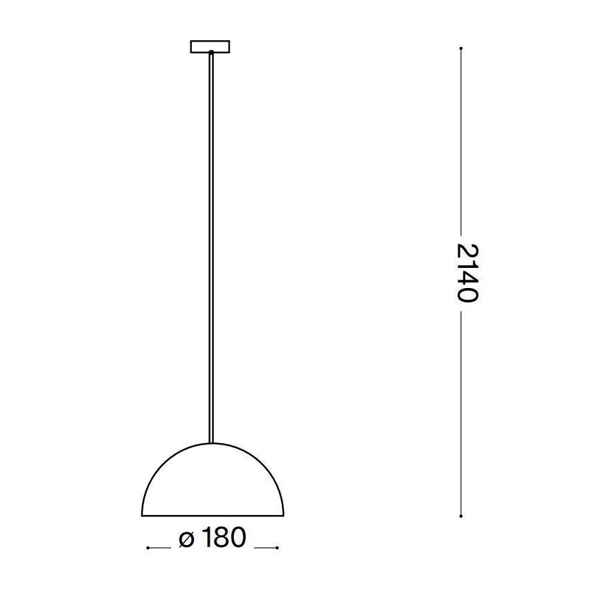 Ideal Lux - Lámpara colgante FOLK 1xE27/60W/230V diá. 18 cm marrón