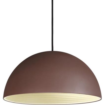 Ideal Lux - Lámpara colgante FOLK 1xE27/60W/230V diá. 40 cm marrón