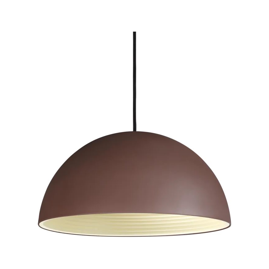 Ideal Lux - Lámpara colgante FOLK 1xE27/60W/230V diá. 40 cm marrón