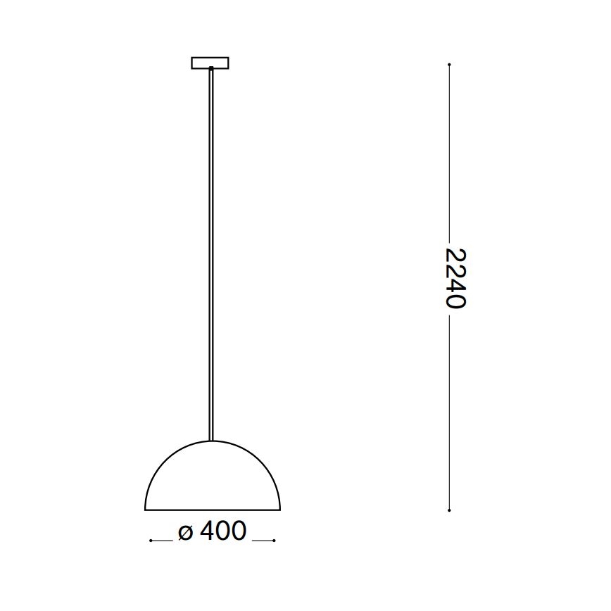 Ideal Lux - Lámpara colgante FOLK 1xE27/60W/230V diá. 40 cm marrón