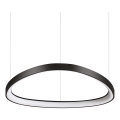 Ideal Lux - Lámpara colgante GEMINI LED sobre cable LED/47W/230V 2700K Ø 61 cm CRI 90 negra