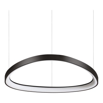 Ideal Lux - Lámpara colgante GEMINI LED sobre cable LED/47W/230V 2700K Ø 61 cm CRI 90 negra