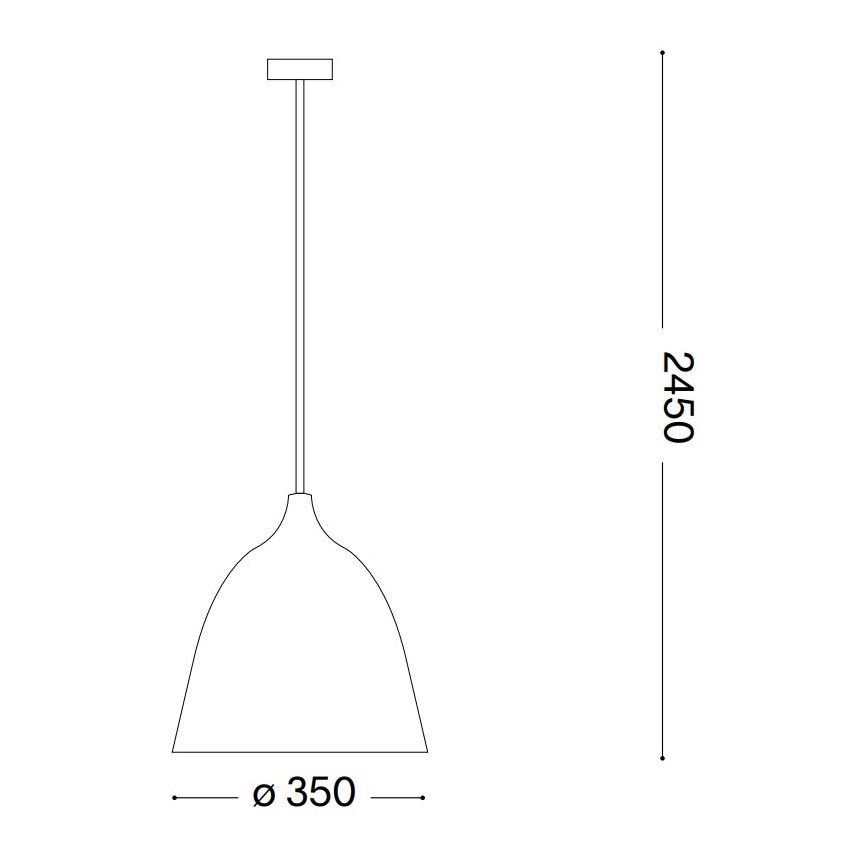 Ideal Lux - Lámpara colgante HAUNT 1xE27/60W/230V diá. 35 cm beige