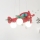 Ideal Lux - Lámpara colgante infantil AVION 3xE27/28W/230V rojo