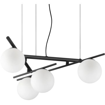 Ideal Lux - Lámpara colgante LED ATLAS 4xG9/3W/230V negra