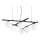Ideal Lux - Lámpara colgante LED ATLAS 6xG9/3W/230V negra