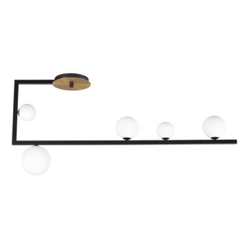 Ideal Lux - Lámpara colgante LED BIRDS 5xG9/3W/230V negro/dorado