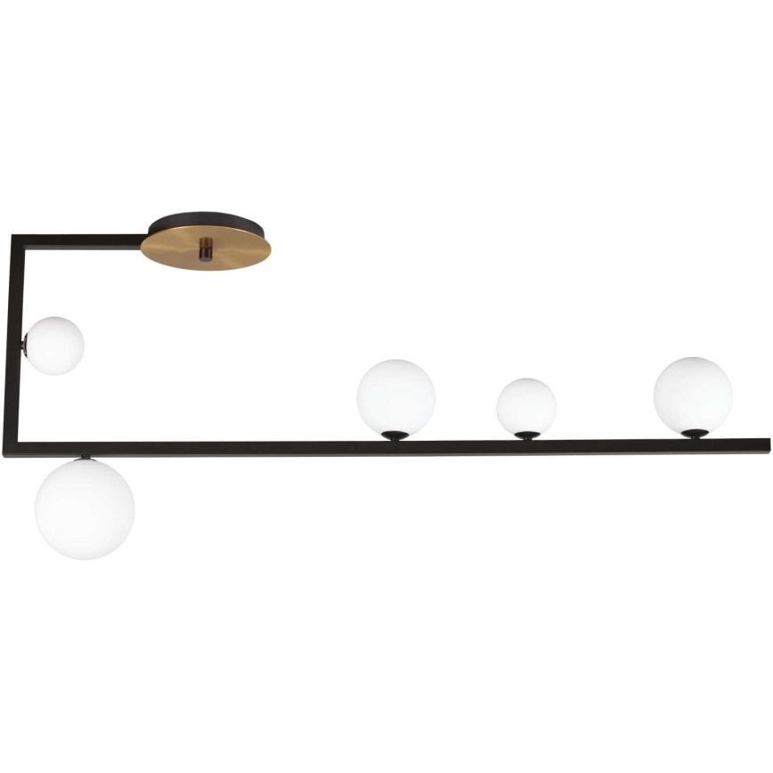 Ideal Lux - Lámpara colgante LED BIRDS 5xG9/3W/230V negro/dorado