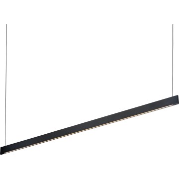 Ideal Lux - Lámpara colgante LED con cable DESK WIDE LED/36W/230V CRI 90 120 cm negra