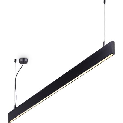 Ideal Lux - Lámpara colgante LED con cable LINUS LED/32W/230V 4000K CRI 90 120 cm negra