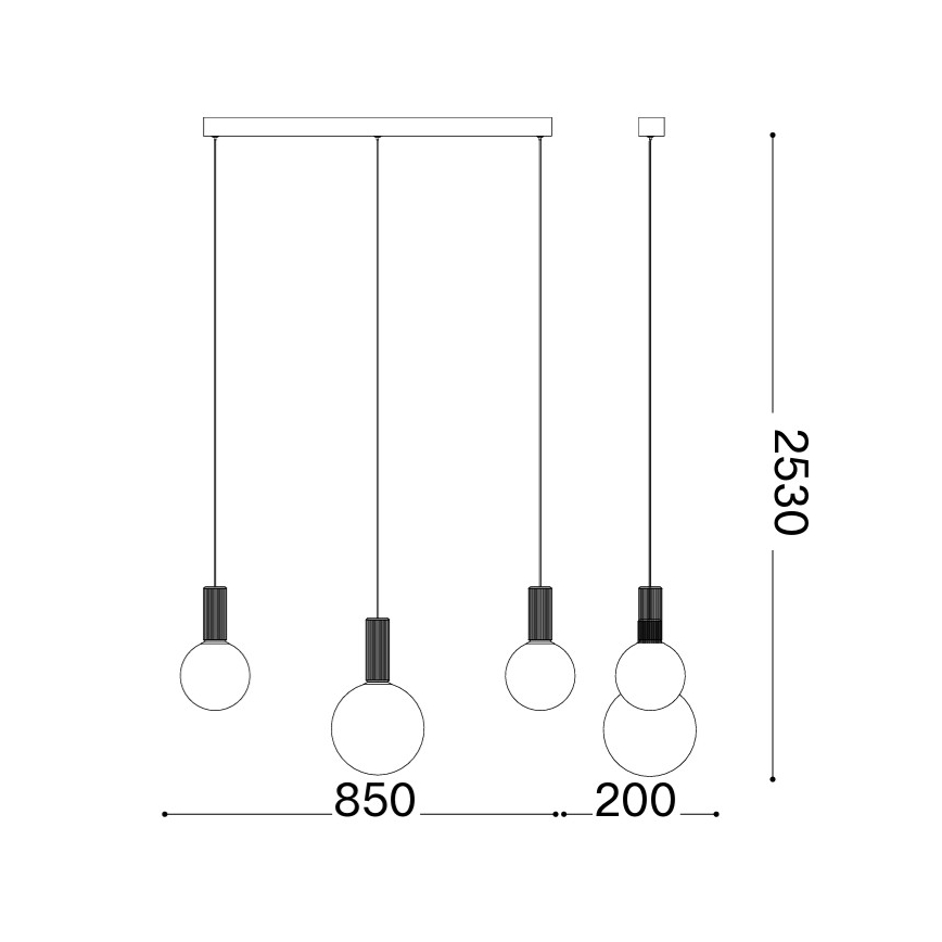 Ideal Lux - Lámpara colgante LED con cable ODEON LED/20W/230V CRI 90 beige/blanco