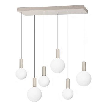 Ideal Lux - Lámpara colgante LED con cable ODEON LED/39W/230V CRI 90 beige/blanco