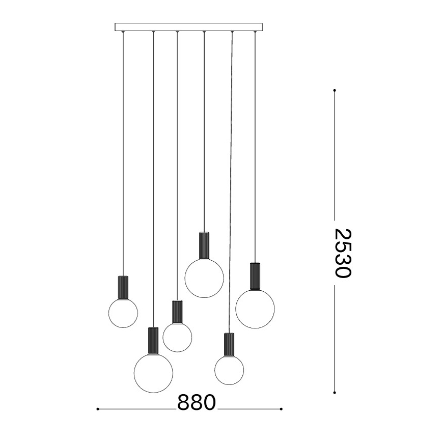 Ideal Lux - Lámpara colgante LED con cable ODEON LED/39W/230V CRI 90 beige/blanco