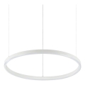 Ideal Lux - Lámpara colgante LED con cable ORACLE SLIM LED/29W/230V 2700K IRC 90 Ø 50 cm blanco
