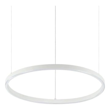 Ideal Lux - Lámpara colgante LED con cable ORACLE SLIM LED/29W/230V 3000K CRI 90 Ø 50 cm blanca
