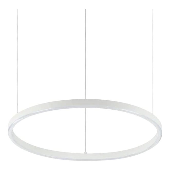 Ideal Lux - Lámpara colgante LED con cable ORACLE SLIM LED/29W/230V 3000K CRI 90 Ø 50 cm blanca