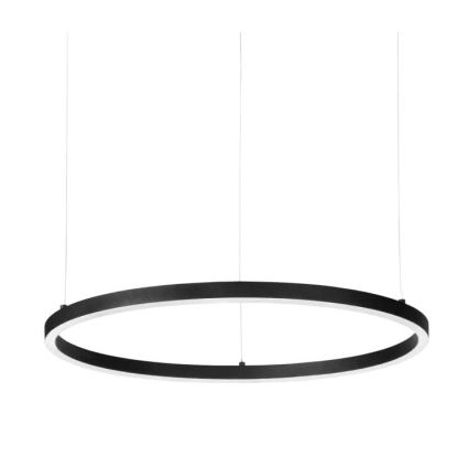 Ideal Lux - Lámpara colgante LED con cable ORACLE SLIM LED/29W/230V 3000K CRI 90 diámetro 50 cm negra