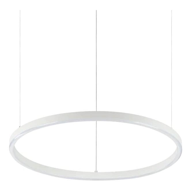 Ideal Lux - Lámpara colgante LED con cable ORACLE SLIM LED/29W/230V 4000K CRI 90 Ø 50 cm blanca