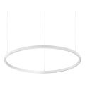 Ideal Lux - Lámpara colgante LED con cable ORACLE SLIM LED/37W/230V 2700K CRI 90 Ø 70 cm blanca