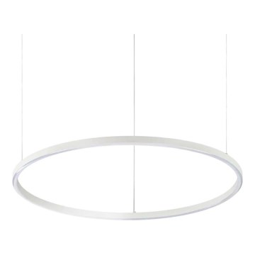 Ideal Lux - Lámpara colgante LED con cable ORACLE SLIM LED/37W/230V 2700K CRI 90 Ø 70 cm blanca