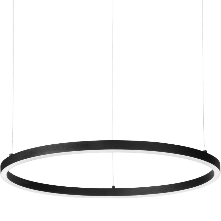 Ideal Lux - Lámpara colgante LED con cable ORACLE SLIM LED/37W/230V 3000K CRI 90 diámetro 70 cm negra
