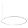Ideal Lux - Lámpara colgante LED con cable ORACLE SLIM LED/37W/230V 3000K IRC 90 Ø 70 cm blanca