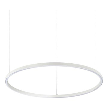 Ideal Lux - Lámpara colgante LED con cable ORACLE SLIM LED/37W/230V 3000K IRC 90 Ø 70 cm blanca