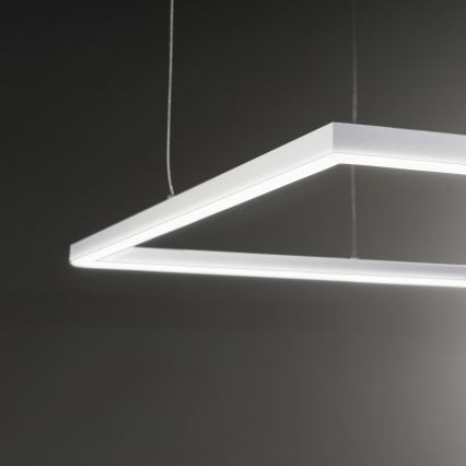 Ideal Lux - Lámpara colgante de cable ORACLE SLIM LED/44W/230V 3000K CRI 90 70x70 cm blanca
